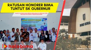 Ratusan Honorer Bima Tuntut SK Gubernur
