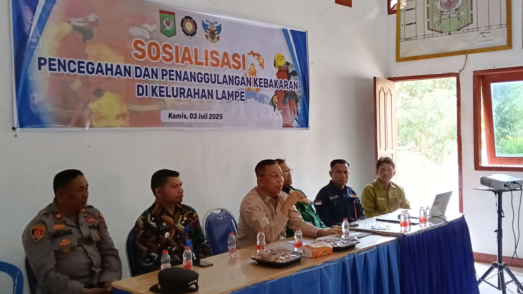 Wali Kota Bima Buka Sosialisasi Pencegahan Kebakaran di Kelurahan Lampe