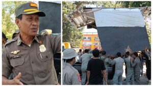 Tertibkan PKL Lapangan Pahlawan, Pol PP Kota Bima Tegaskan Komitmen Jaga Keindahan Kota