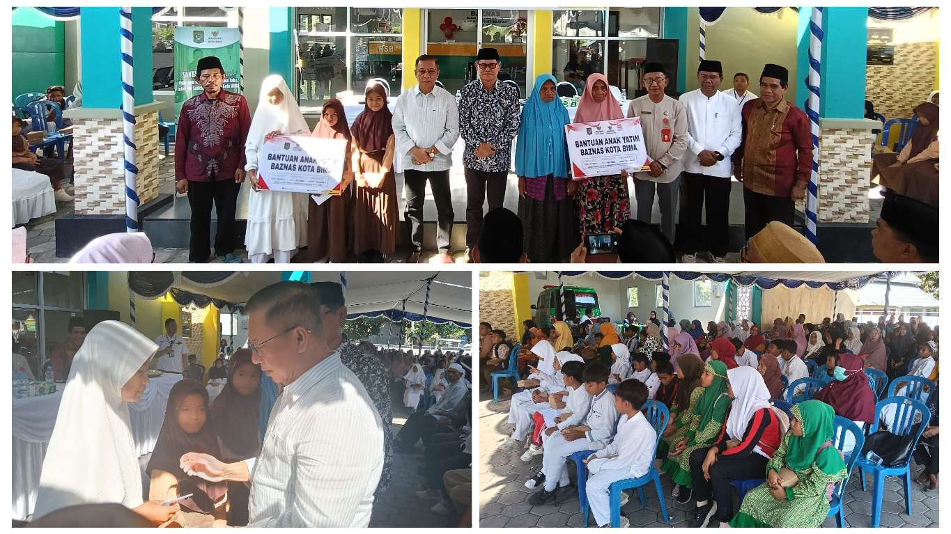 Baznas Kota Bima Salurkan Zakat Konsumtif untuk Anak Yatim dan Fakir Miskin