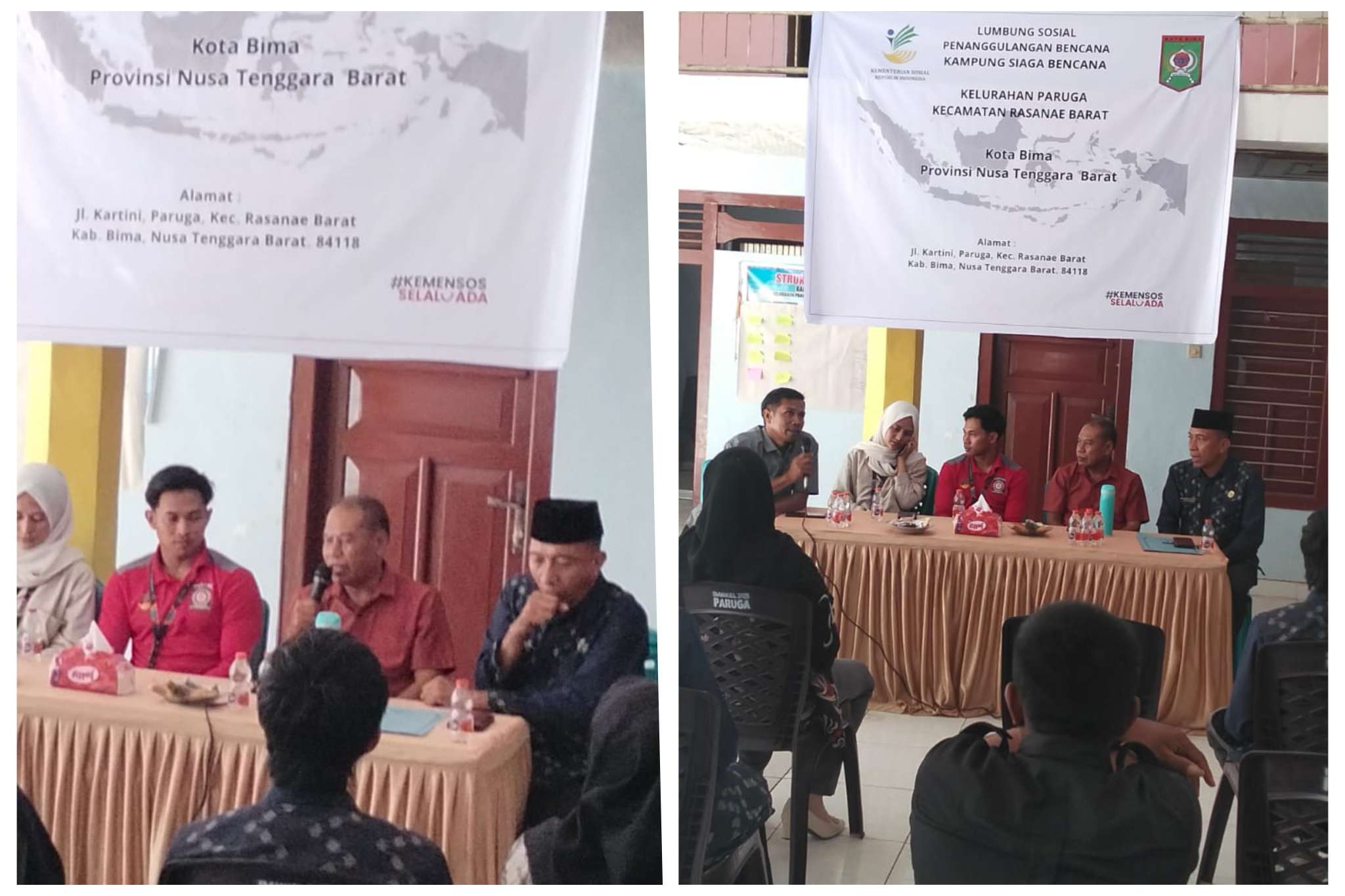 Dirjen Linjamsos dan Dinas Sosial Isi Lumbung Sosial di Dua Kelurahan KSB Kota Bima