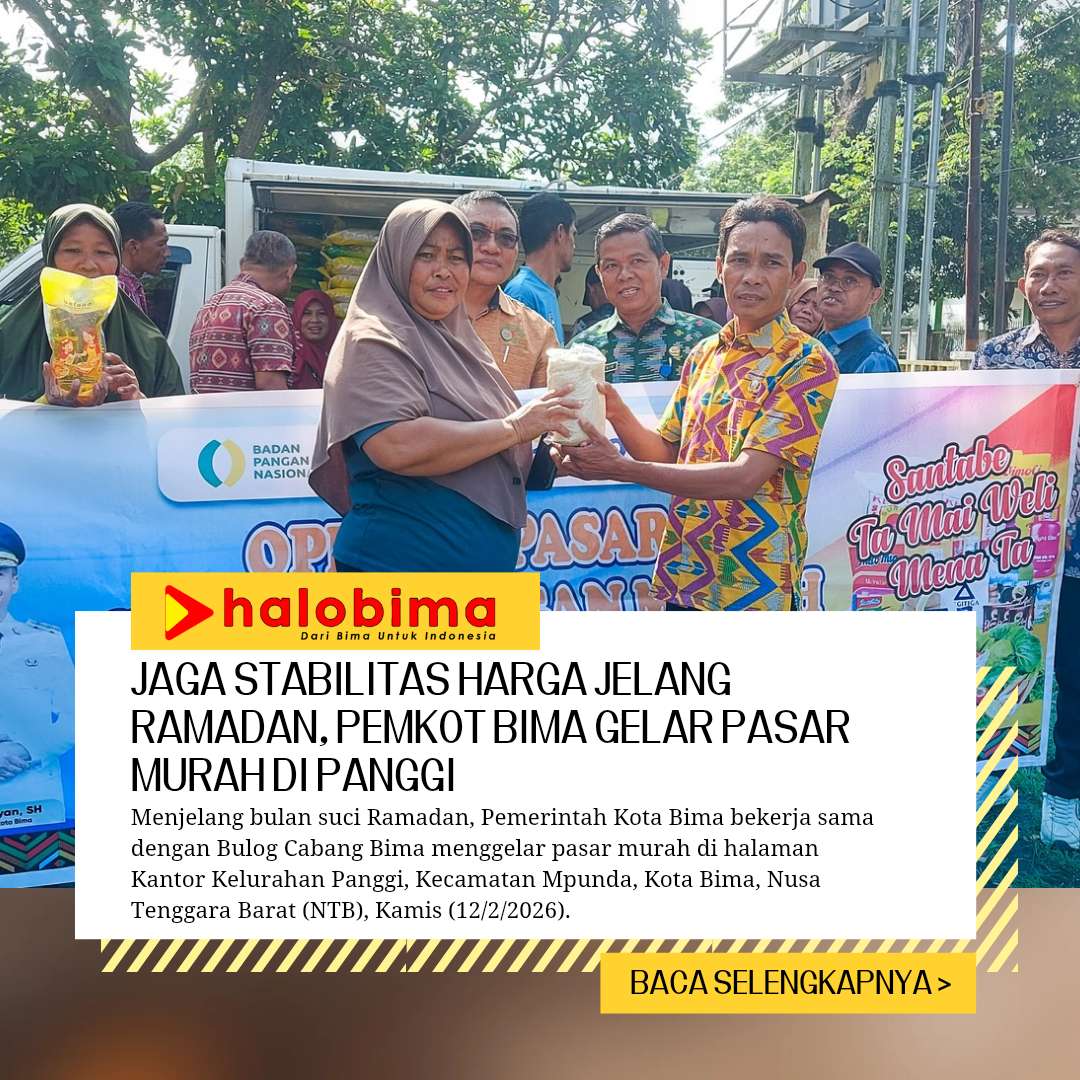 Jaga Stabilitas Harga Jelang Ramadhan, Pemkot Bima Gelar Pasar Murah di Kelurahan Panggi