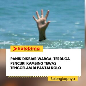 Panik Dikejar Warga, Terduga Pencuri Kambing Tewas Tenggelam di Pantai Kolo