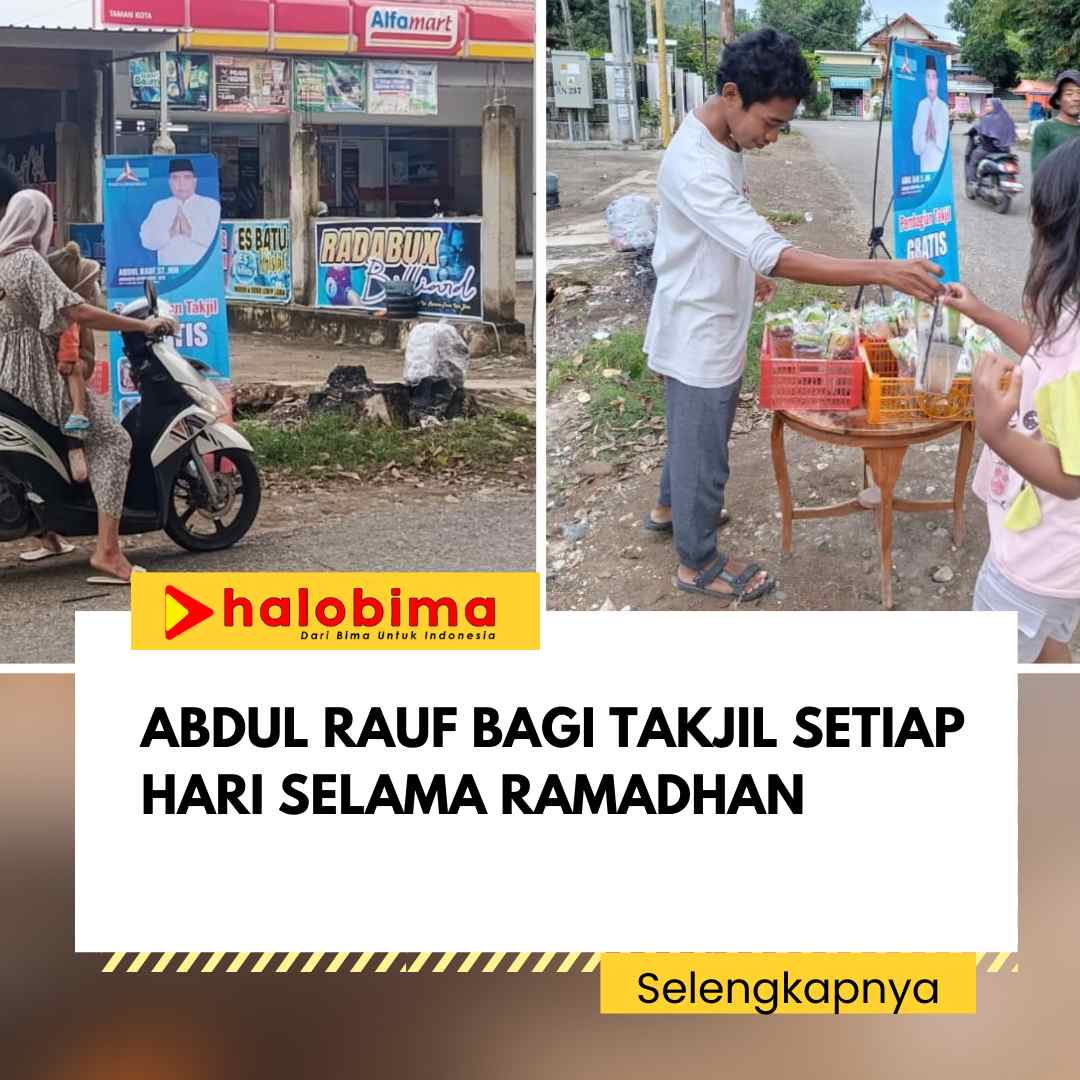 Abdul Rauf Bagi Takjil Setiap Hari Selama Ramadhan