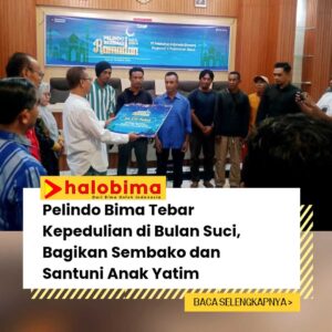 Pelindo Bima Tebar Kepedulian di Bulan Suci, Bagikan Sembako dan Santuni Anak Yatim