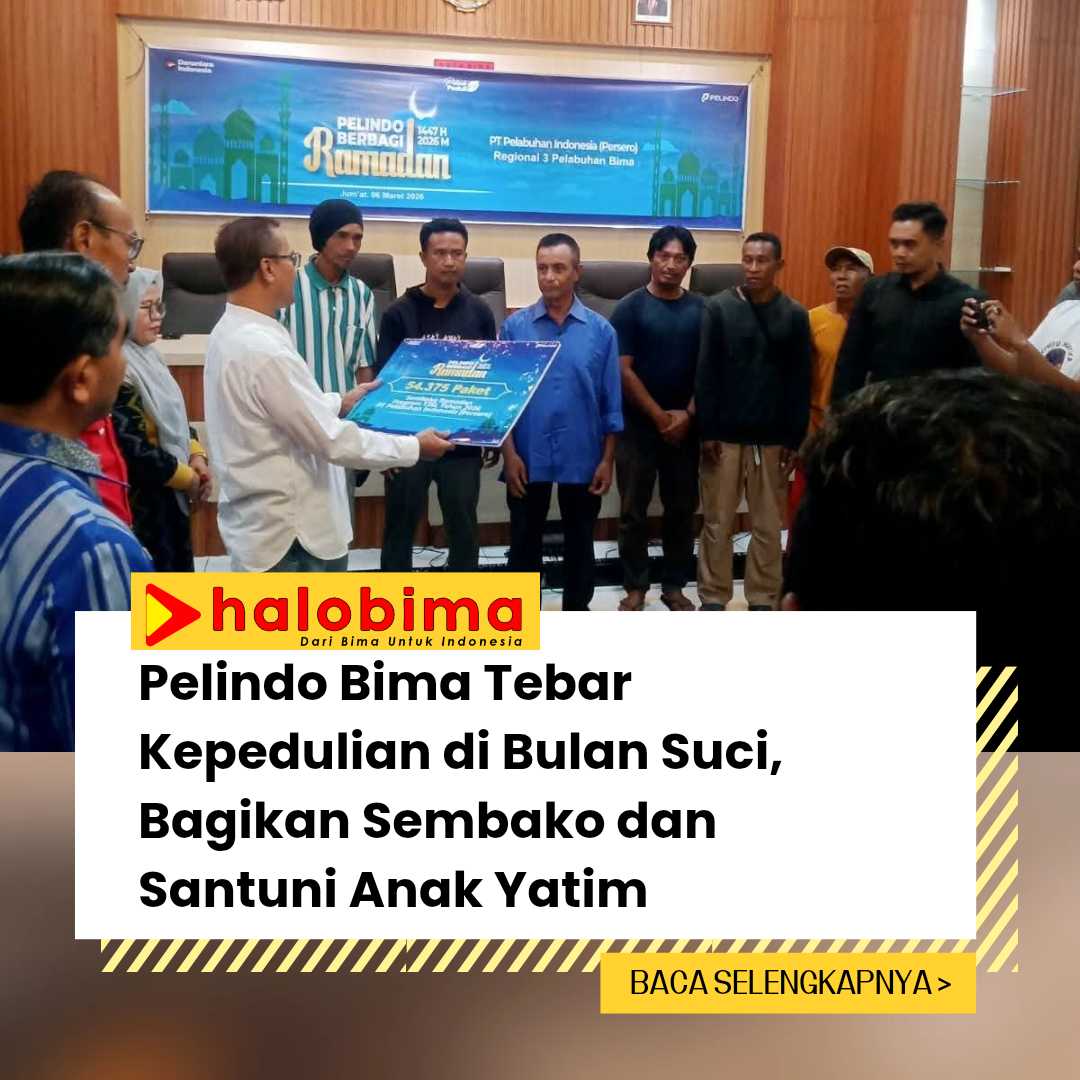 Pelindo Bima Tebar Kepedulian di Bulan Suci, Bagikan Sembako dan Santuni Anak Yatim