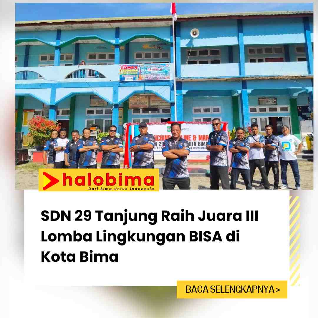 SDN 29 Tanjung Raih Juara III Lomba Lingkungan BISA di Kota Bima