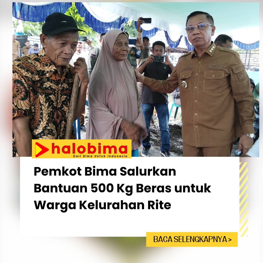 Pemkot Bima Salurkan Bantuan 500 Kg Beras untuk Warga Kelurahan Rite