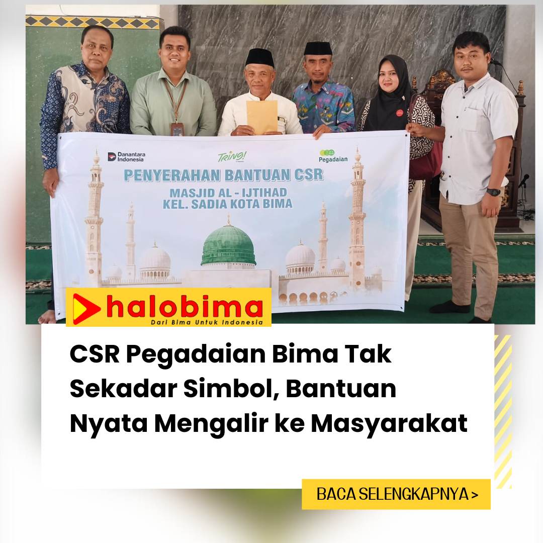CSR Pegadaian Bima Tak Sekadar Simbol, Bantuan Nyata Mengalir ke Masyarakat