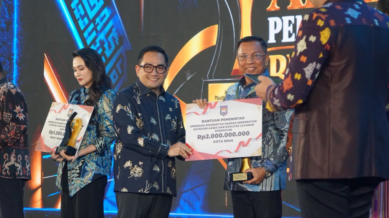 Kota Bima Sabet Dua Terbaik I Nasional, Bawa Pulang Insentif Rp4 Miliar