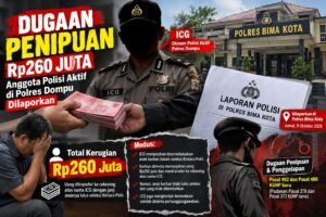 Dugaan Penipuan Rp260 Juta, Anggota Polisi Aktif di Polres Dompu Dilaporkan Dugaan Penipuan Rp260 Juta, Anggota Polisi Aktif di Polres Dompu Dilaporkan